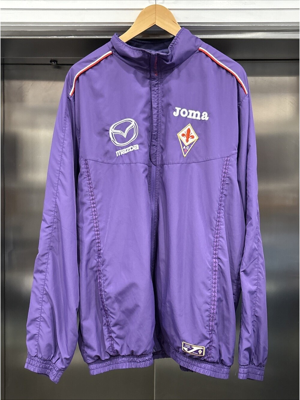 Vintage 00’s BNWT Purple Fiorentina Soccer Club Zip Up jacket Sz XXL